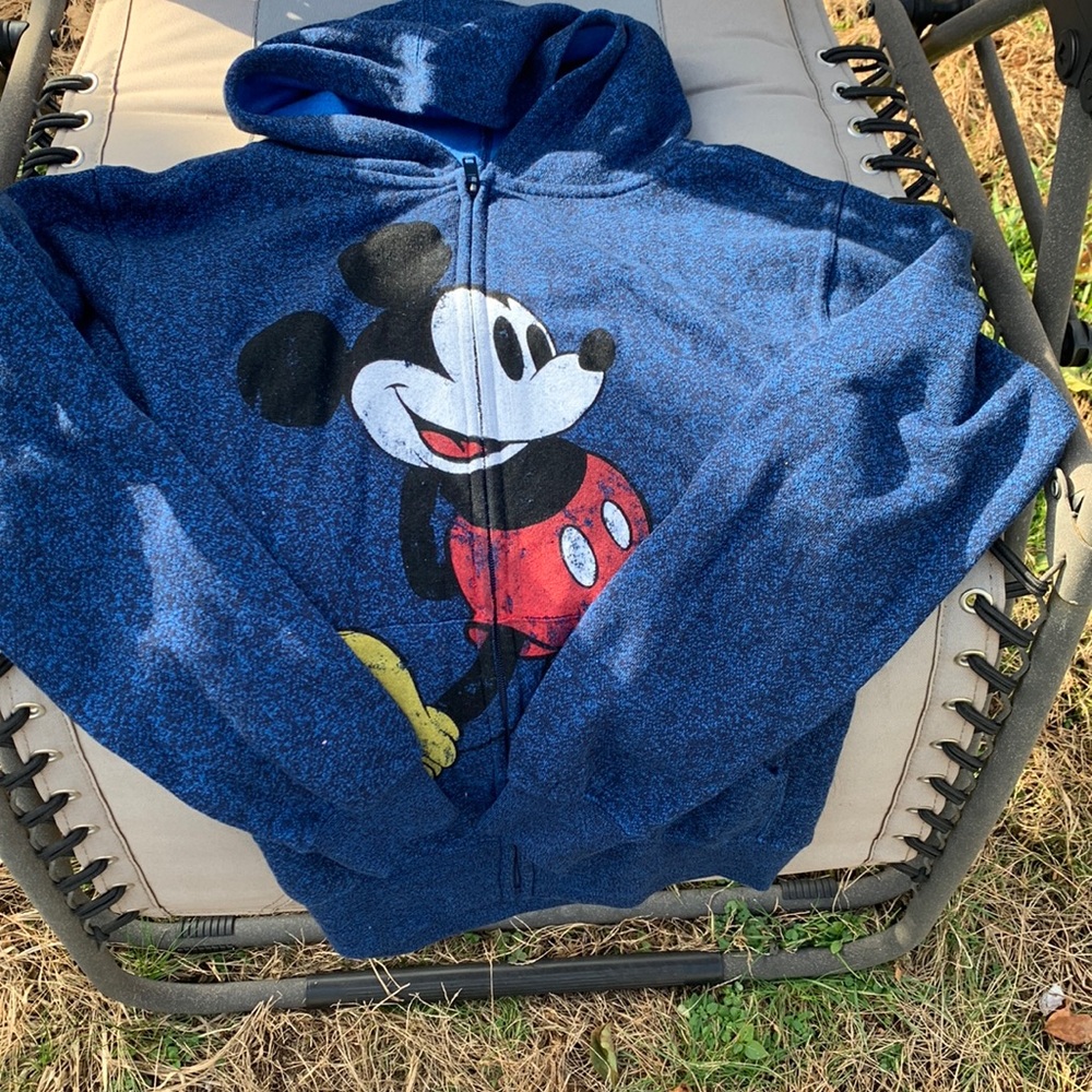Disney parks distressed Mickey hoodie! Size large